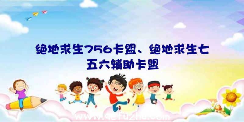 绝地求生756卡盟、绝地求生七五六辅助卡盟