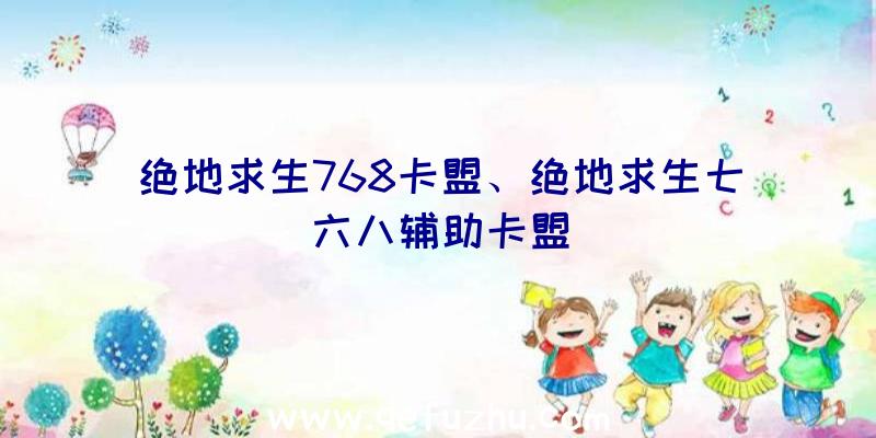 绝地求生768卡盟、绝地求生七六八辅助卡盟