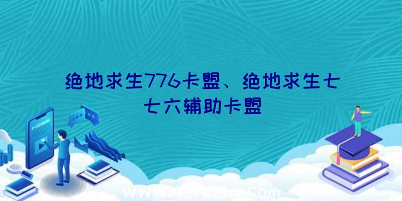 绝地求生776卡盟、绝地求生七七六辅助卡盟