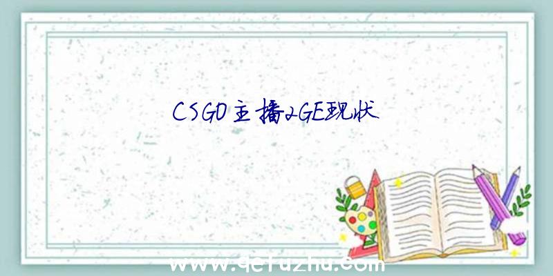 CSGO主播2GE现状