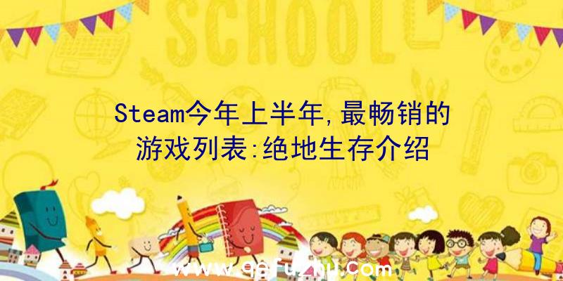 Steam今年上半年,最畅销的游戏列表:绝地生存介绍