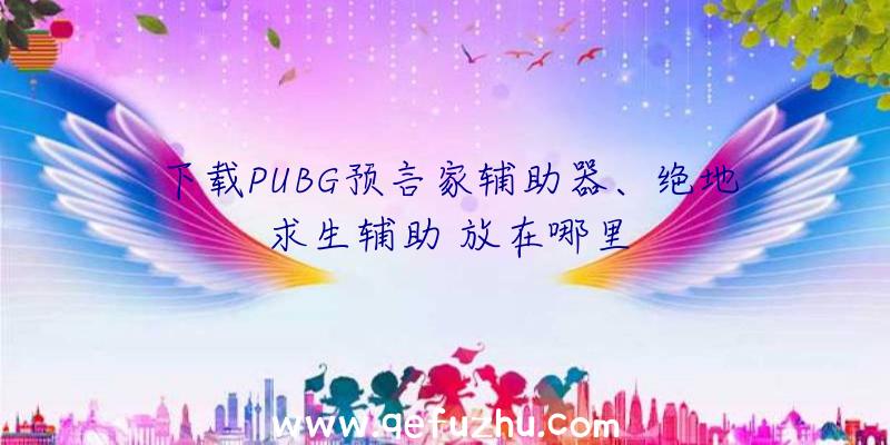 下载PUBG预言家辅助器、绝地求生辅助