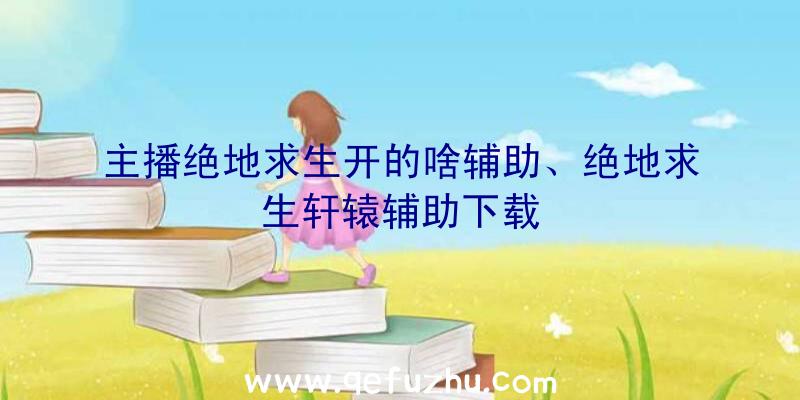 主播绝地求生开的啥辅助、绝地求生轩辕辅助下载