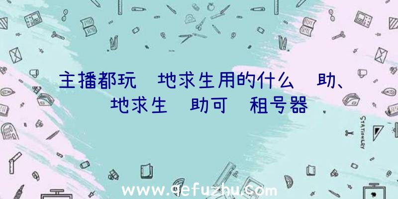 主播都玩绝地求生用的什么辅助、绝地求生辅助可过租号器