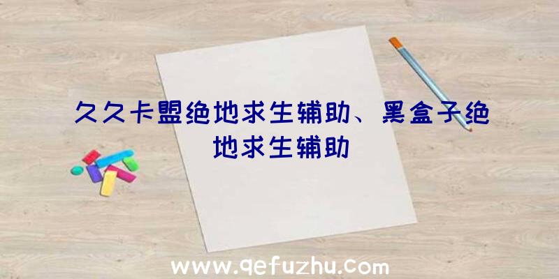 久久卡盟绝地求生辅助、黑盒子绝地求生辅助