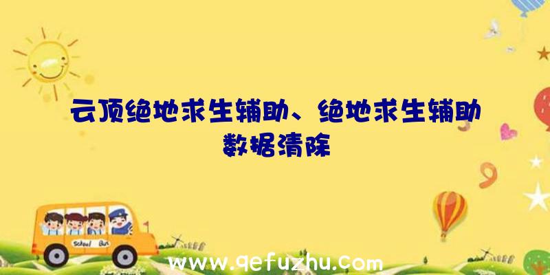 云顶绝地求生辅助、绝地求生辅助数据清除