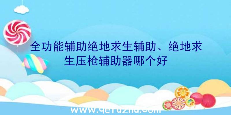 全功能辅助绝地求生辅助、绝地求生压枪辅助器哪个好