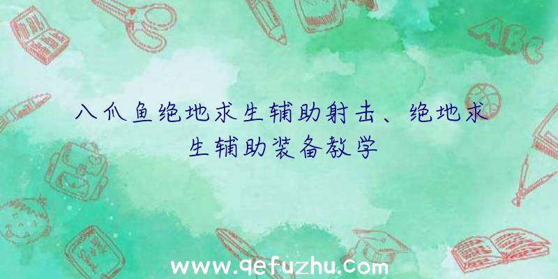 八爪鱼绝地求生辅助射击、绝地求生辅助装备教学