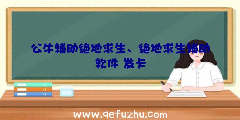 公牛辅助绝地求生、绝地求生辅助软件