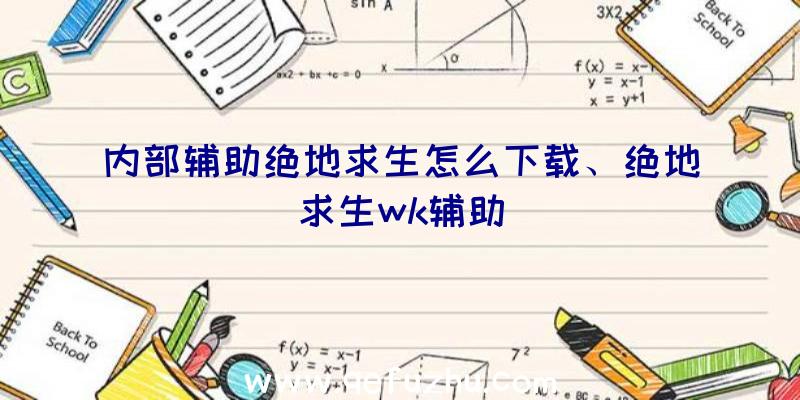 内部辅助绝地求生怎么下载、绝地求生wk辅助