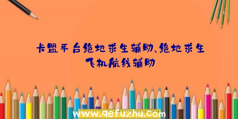 卡盟平台绝地求生辅助、绝地求生飞机航线辅助