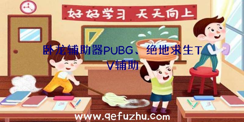 卧龙辅助器PUBG、绝地求生TV辅助