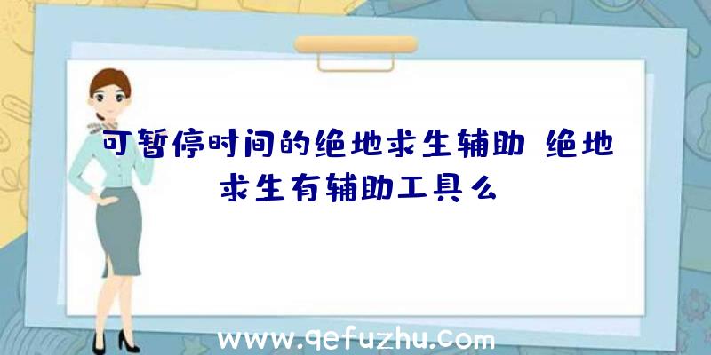 可暂停时间的绝地求生辅助、绝地求生有辅助工具么