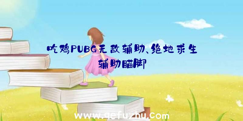 吃鸡PUBG无敌辅助、绝地求生辅助瞄脚