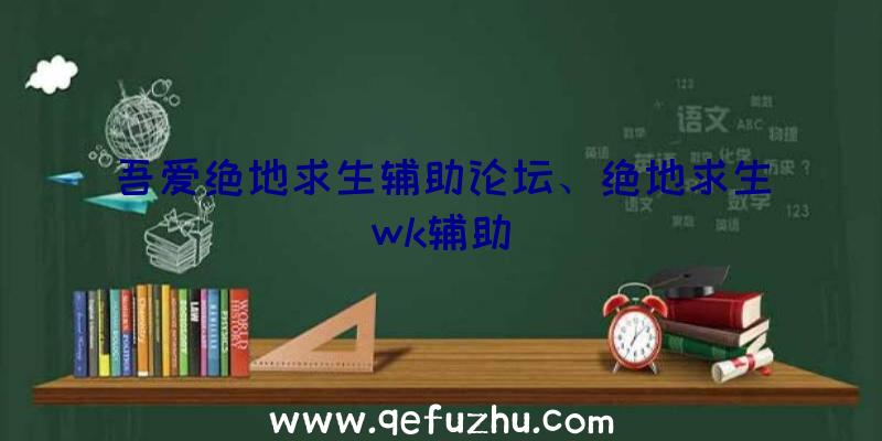 吾爱绝地求生辅助论坛、绝地求生wk辅助