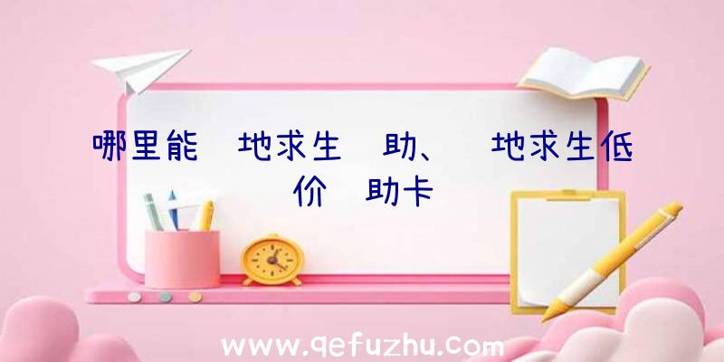 哪里能绝地求生辅助、绝地求生低价辅助卡