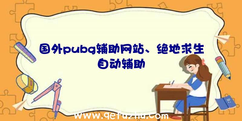 国外pubg辅助网站、绝地求生自动辅助