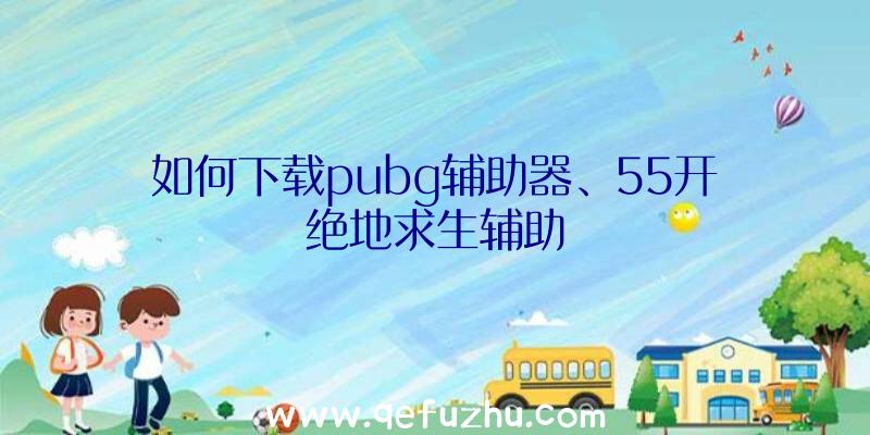 如何下载pubg辅助器、55开绝地求生辅助