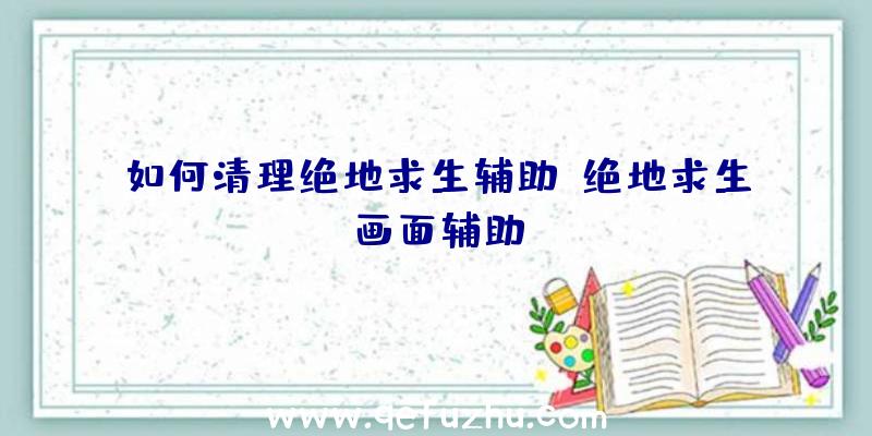 如何清理绝地求生辅助、绝地求生画面辅助