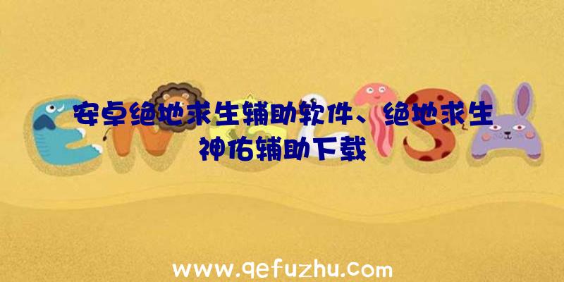 安卓绝地求生辅助软件、绝地求生神佑辅助下载