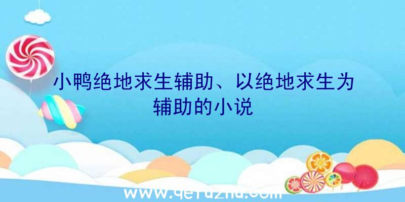 小鸭绝地求生辅助、以绝地求生为辅助的小说