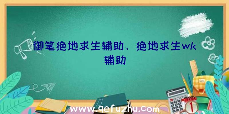 御笔绝地求生辅助、绝地求生wk辅助