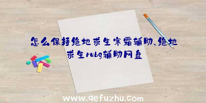 怎么保持绝地求生寒霜辅助、绝地求生pubg辅助网盘