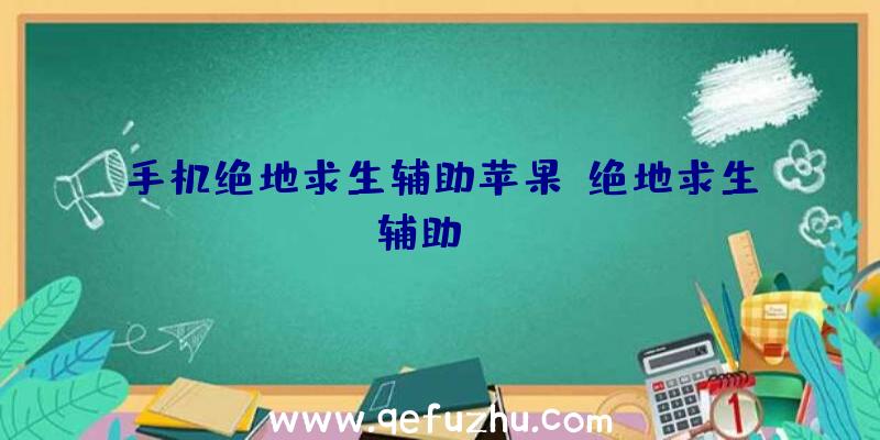 手机绝地求生辅助苹果、绝地求生辅助dzm