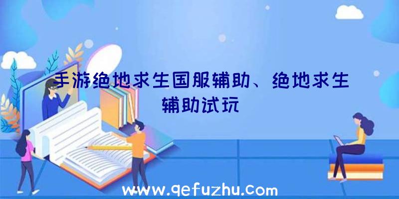 手游绝地求生国服辅助、绝地求生辅助试玩