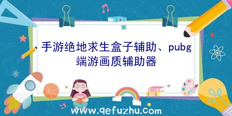 手游绝地求生盒子辅助、pubg端游画质辅助器