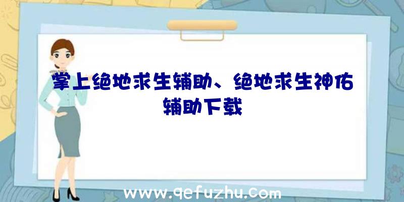 掌上绝地求生辅助、绝地求生神佑辅助下载