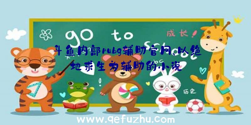 斗鱼内部pubg辅助官网、以绝地求生为辅助的小说