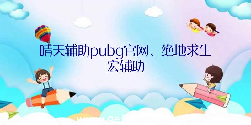 晴天辅助pubg官网、绝地求生宏辅助