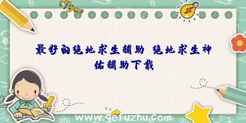 最好的绝地求生辅助、绝地求生神佑辅助下载