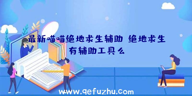 最新喵喵绝地求生辅助、绝地求生有辅助工具么