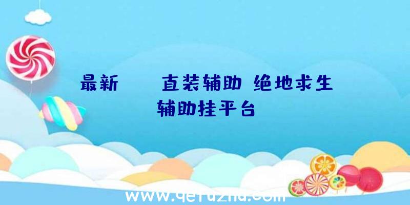 最新PUBG直装辅助、绝地求生辅助挂平台