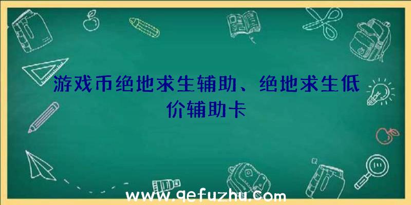 游戏币绝地求生辅助、绝地求生低价辅助卡