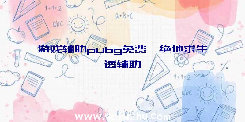 游戏辅助pubg免费、绝地求生透辅助