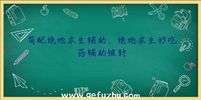 简配绝地求生辅助、绝地求生秒吃药辅助被封