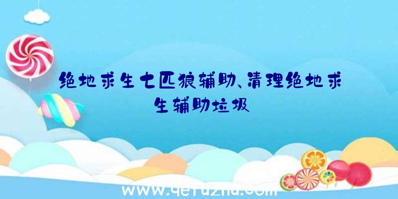 绝地求生七匹狼辅助、清理绝地求生辅助垃圾