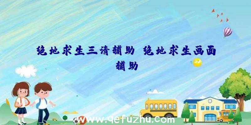 绝地求生三清辅助、绝地求生画面辅助