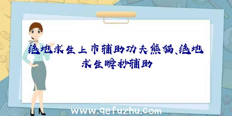 绝地求生上市辅助功夫熊猫、绝地求生瞬秒辅助