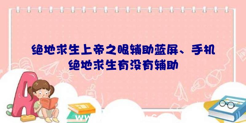 绝地求生上帝之眼辅助蓝屏、手机绝地求生有没有辅助