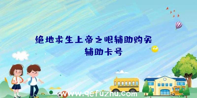 绝地求生上帝之眼辅助购买、pubg辅助卡号