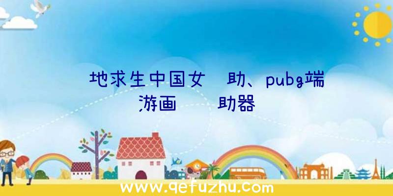 绝地求生中国女辅助、pubg端游画质辅助器