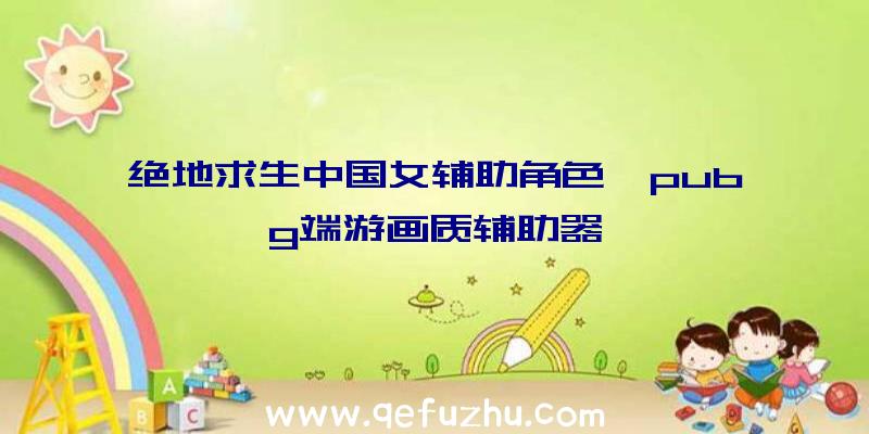 绝地求生中国女辅助角色、pubg端游画质辅助器