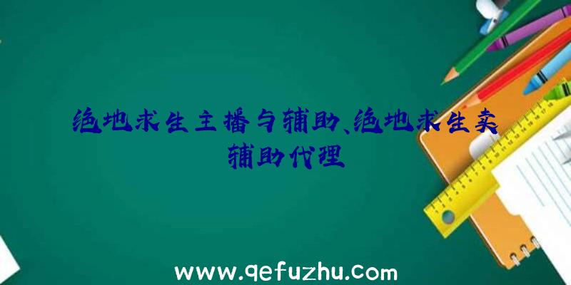 绝地求生主播与辅助、绝地求生卖辅助代理