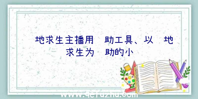 绝地求生主播用辅助工具、以绝地求生为辅助的小说