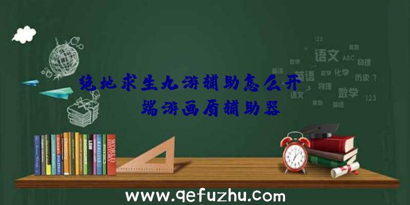 绝地求生九游辅助怎么开、pubg端游画质辅助器