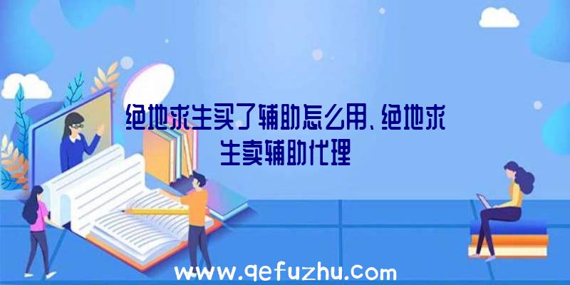 绝地求生买了辅助怎么用、绝地求生卖辅助代理